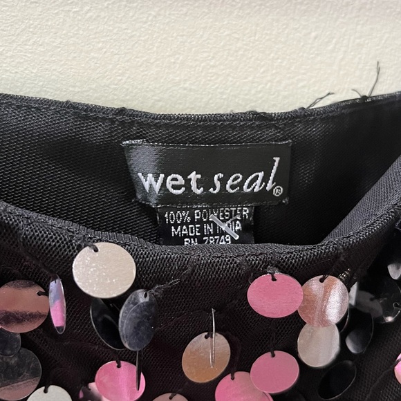 Vintage Black Mini Skirt with Pailettes - Picture 5 of 5
